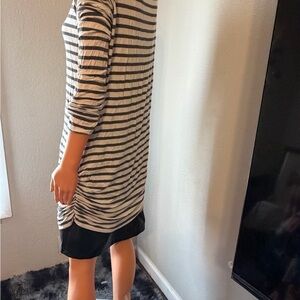 Striped Black and White Dress